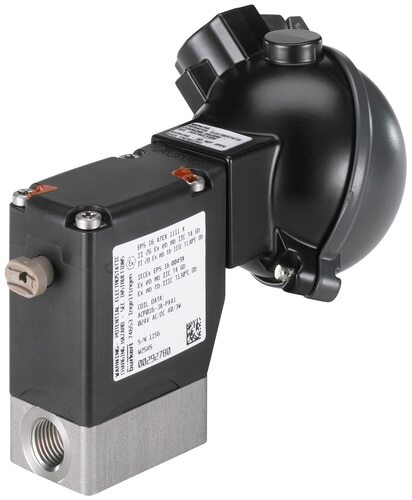 Solenoid Valve G1/4'' NC Stainless steel FKM 0-10bar/145psi 24VAC/DC Oxygen Fat/Oil Free ATEX 0330 385584