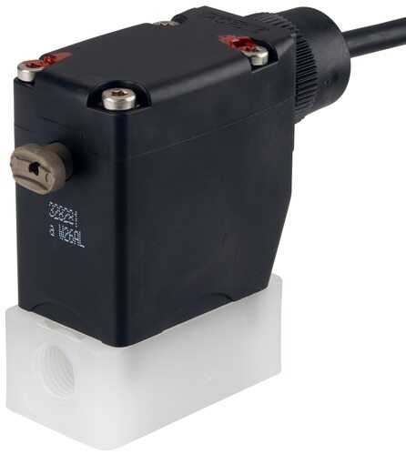 Solenoid Valve G1/4'' NC PVDF FKM 0-10bar/145psi 230VAC/DC 0330 353779