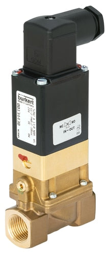 Solenoid Valve 25 mm Flange NC Brass NBR 0.2-10bar/3-145psi 230VAC Anti-Waterhammer 5282 355266