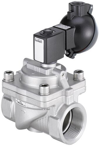 Solenoid Valve NPT 1/2'' NC Stainless steel FKM 0.2-16bar/3-232psi 24VAC/DC Anti-Waterhammer ATEX 6281 358942