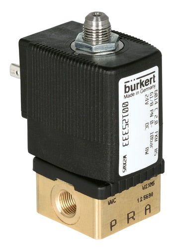 Solenoid Valve 3/2-Way G1/4'' NC Brass FKM 0-6bar/87psi 12VDC 6014 360846