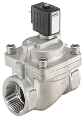 Solenoid Valve NPT 1/2'' NC Stainless steel FKM 0.2-16bar/3-232psi 24VDC Anti-Waterhammer Oxygen Fat/Oil Free 6281 369341