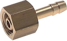 G 1/2'' x 6mm Brass Hose barb with Nut 16 Bar