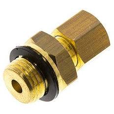 G 1/8'' Male x 4mm Brass Straight Compression Fitting with PA Seal 150 Bar DIN EN 1254-2 [2 Pieces]