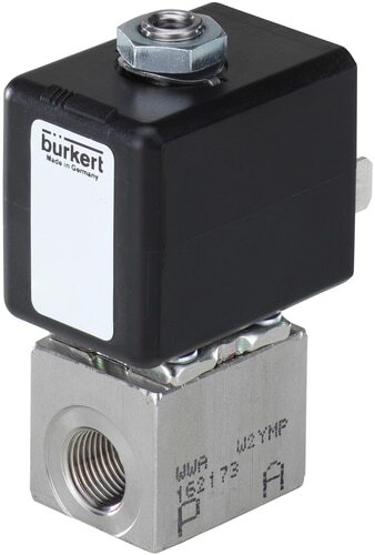 Solenoid Valve 3/2-Way G1/8'' NC Stainless steel FKM 0-10bar/145psi 24VDC 7012 390658