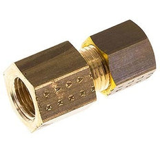 G 1/4'' x 8mm Brass Straight Compression Fitting 135 Bar DIN EN 1254-2 [2 Pieces]