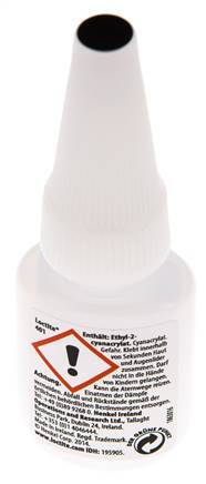 Loctite Instant Adhesive 5ml Transparent 3-11s Curing Time Metal, Plastic And Rubber Surfaces