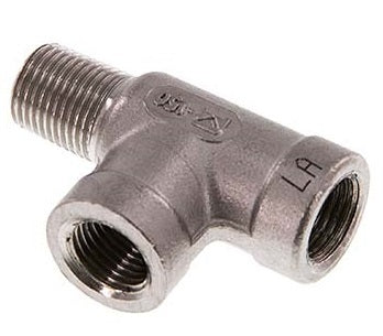 R 1/4'' x Rp 1/4'' M/F Stainless steel Tee 16 Bar