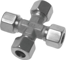 12S Stainless steel Cross Compression Fitting 630 Bar DIN 2353