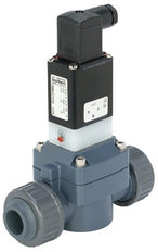 Solenoid Valve 32 mm Glued Sleeves NO PVC FKM 0.5-6bar/7-87psi 24VAC 0142 139795