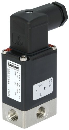 Solenoid Valve 3/2-Way G1/4'' Universal Stainless steel FKM 0-2.5bar/36psi 24VDC 0330 20018247