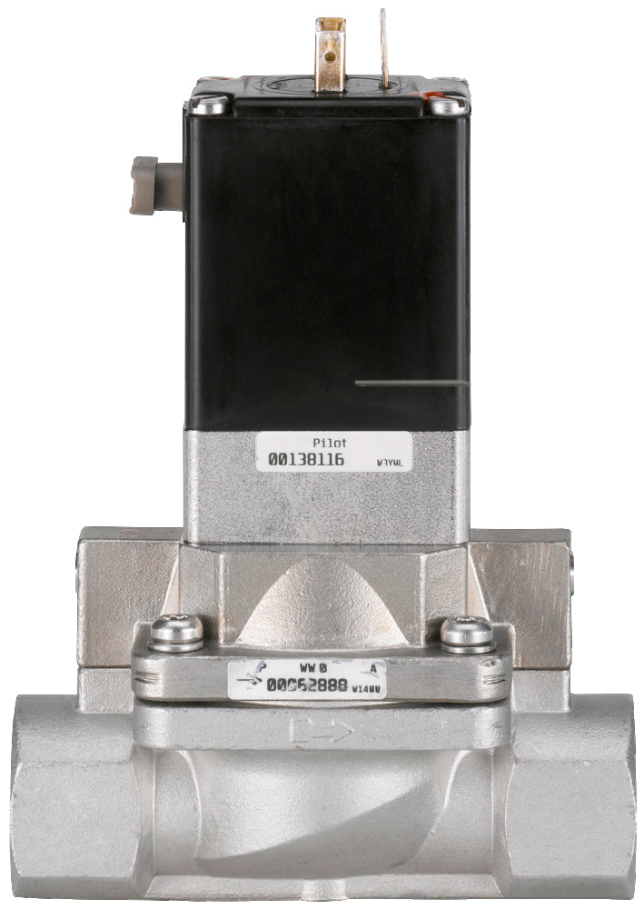 Solenoid Valve G1/2'' NC Stainless Steel FKM 0.2-10bar/3-145psi 230VAC Oxygen Fat/Oil Free 5282 211297