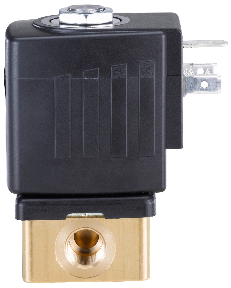 Solenoid Valve G1/4'' NC Brass PTFE 0-14bar/203psi 24VAC 6013 136020