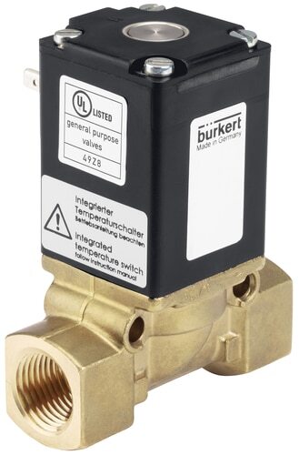 Solenoid Valve NPT 1 1/2'' NC Brass FKM 0-12bar/174psi 120VAC/DC Vacuum Anti-Waterhammer 0290 466959
