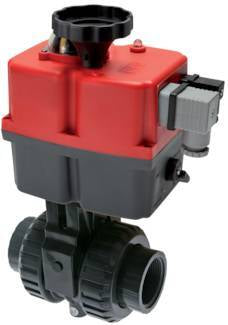 50mm 24-240V AC/DC Fail-Safe VDL 2-way PVC Ball Valve