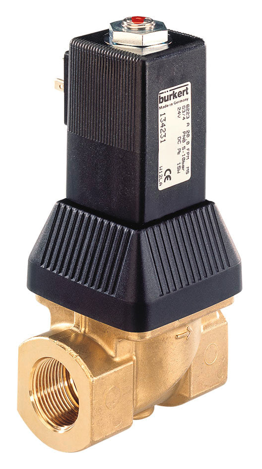 Solenoid Valve NPT 1'' NC Brass FKM 0.5-10bar/7-145psi 24VDC 6223 463894