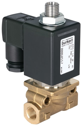 Solenoid Valve 3/2-Way G1/4'' NC Brass EPDM 0-16bar/232psi 230VAC Vacuum 0355 66007