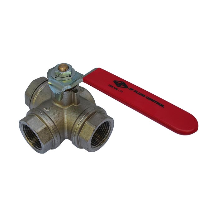 71 - G1/2'' 3-Way (T) Ball Valve F/F/F