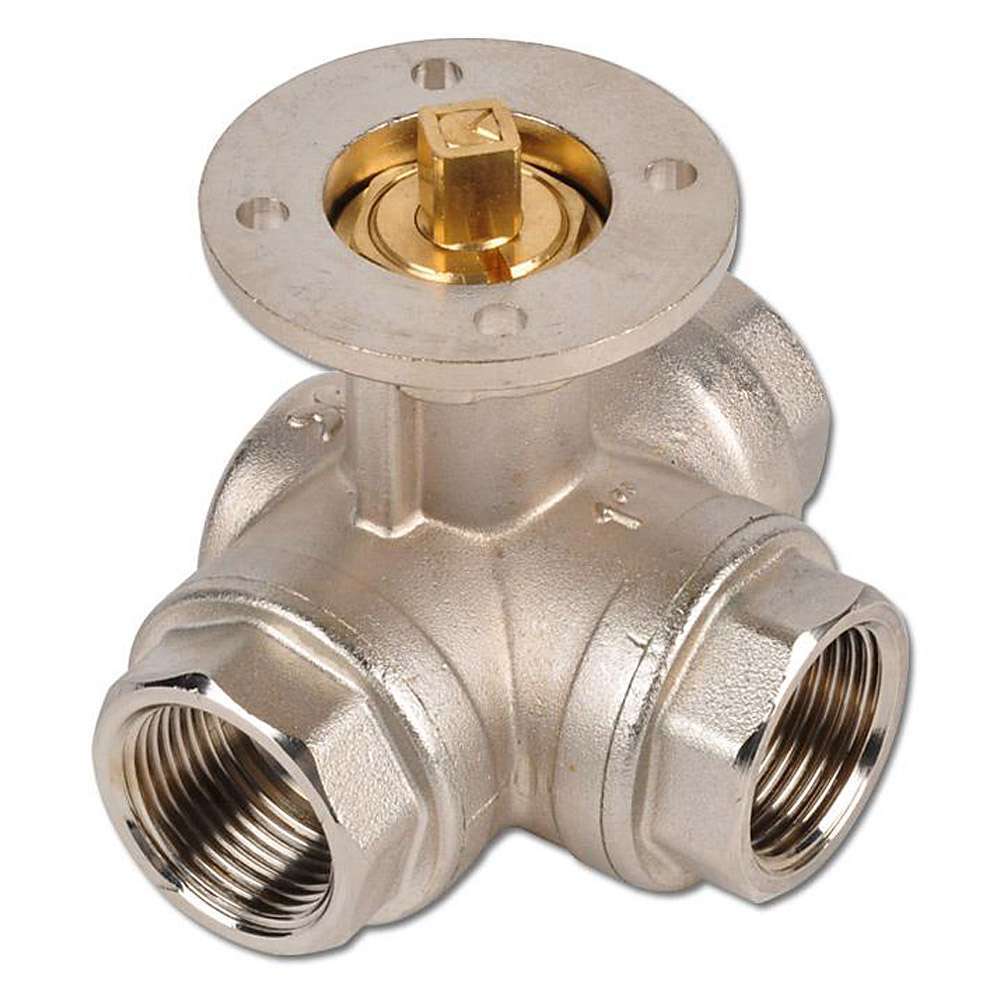 G2-1/2'' 3-Way L-port Ball Valve Brass ISO-Top 40bar - BL3BAL