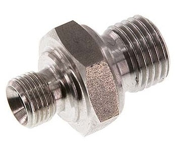 G 1'' x G 1/2'' Stainless steel Double Nipple 345 Bar - Hydraulic