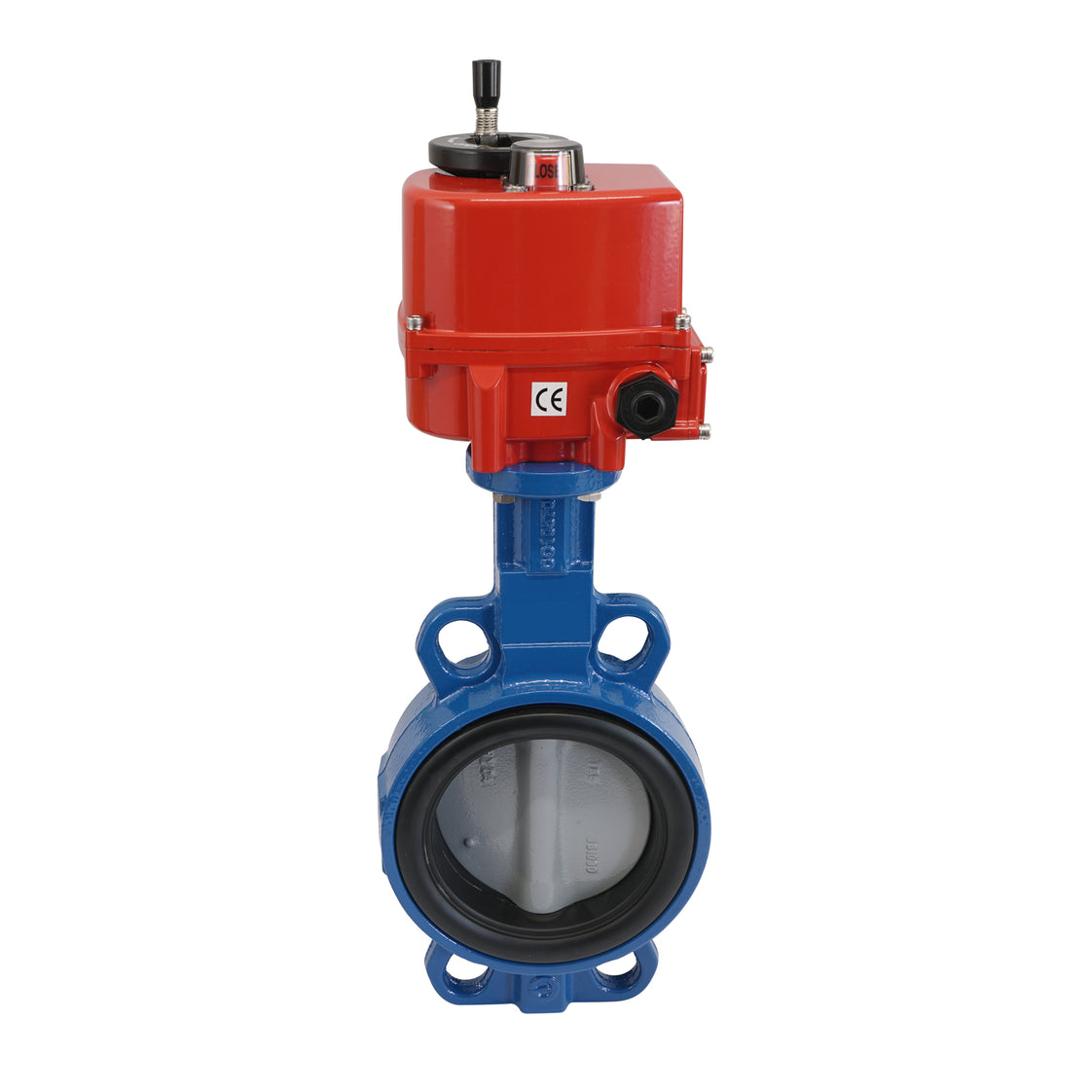 DN100 (4 inch) 24 V AC/DC on/off Electric Cast Iron AAA-H Butterfly Valve Wafer EPDM