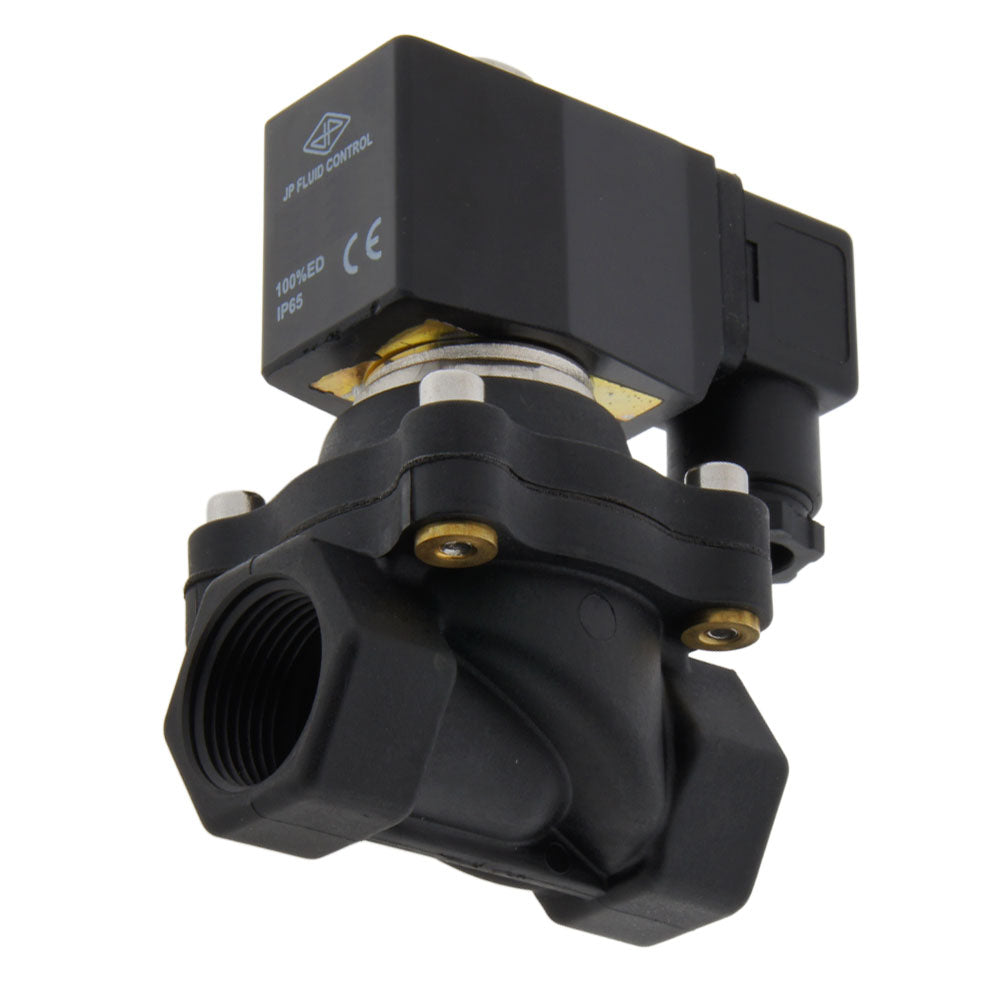 Solenoid Valve DF-SA 1'' Nylon FKM 0-6bar 12V DC