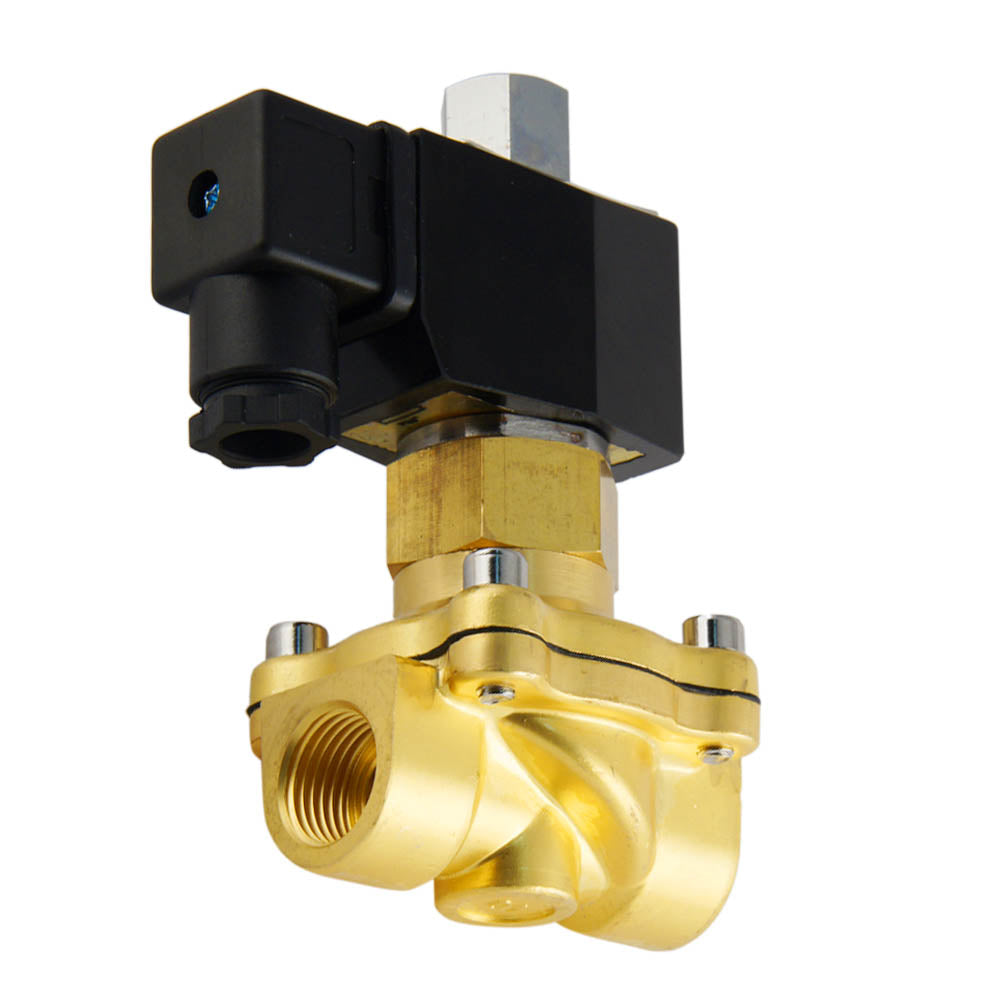 Solenoid Valve DF-SB 1/2'' NO brass EPDM 0-5bar 230V AC