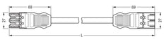 Wago 771 Patch Cable Adjustable Building Installation - 771-9393/067-301