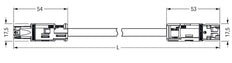 Wago 774 Patch Cable Adjustable Building Installation - 774-9993/007-701