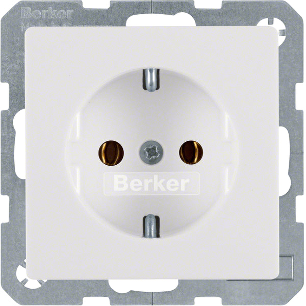 Hager Berker Q.1/Q.3 Wall Outlet (WCD Switchgear) - 47436089