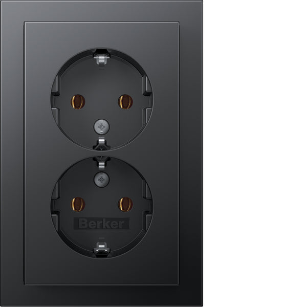 Hager Berker Q.3 Wall Outlet (WCD Switchgear) - 47746096
