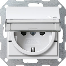 Gira System 55 Wall Socket Outlet (WCD Switchgear) - 276203