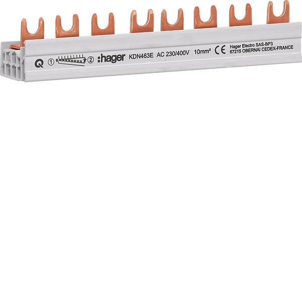 Hager Quickbusbar Kamrail - KDN463E