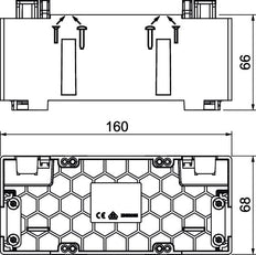 Rehau by OBO SIGNA Mounting Box Wall channel - 6133579