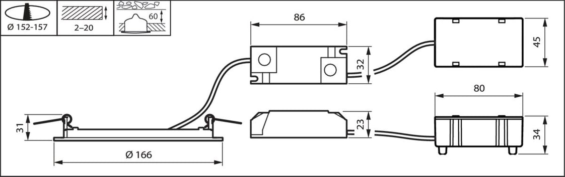 Philips Coreline Downlight/spotlight/floodlight - 33948199