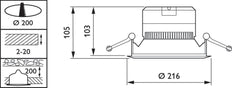 Philips Coreline Downlight/spotlight/floodlight - 32585900
