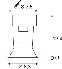SLV Horn Downlight/Spotlight/Floodlight - 112910