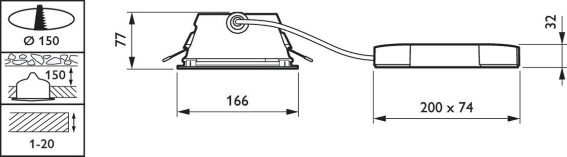 Philips GreenSpace Downlight/Spotlight/Floodlight - 79319700