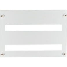 Eaton Front Plate 45mm For 2 Rows 24 Module Units White Steel - 283060