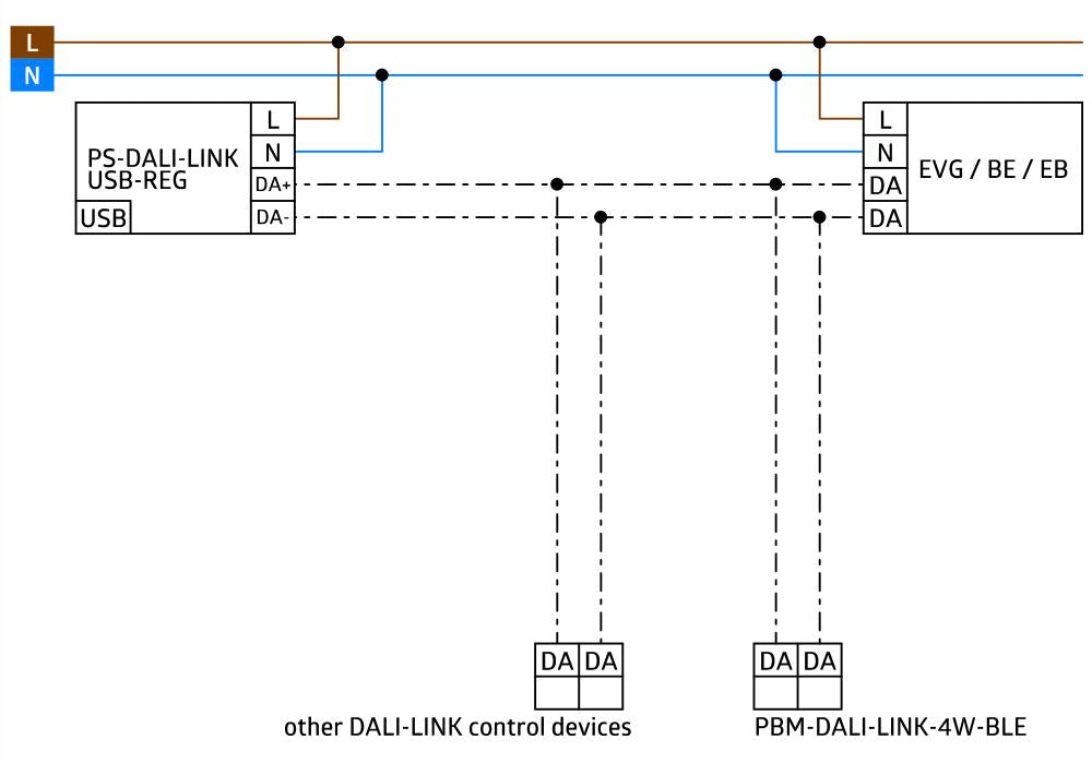 BEG PS-DALI-LINK-USB-REG Power Supply With USB - 93189