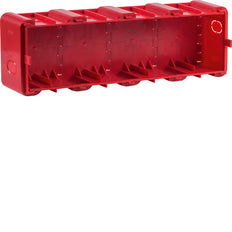 Hager Berker 4-Gang Flush Mounted Housing Wall Box Red - 18720040