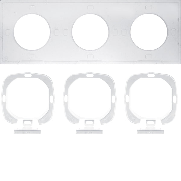 Hager Berker Sealing Set S.1 IP44 With Flange 3-Gang - 10108903