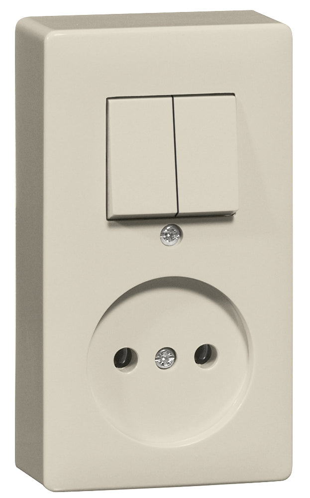 Peha 1995 Series Switch Socket Combination Without Ground - 00274521