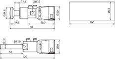 Dehn HVI Power Long Connection Kit With Mounting Material - 819142