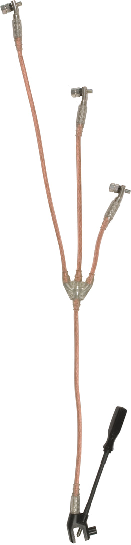 Three-Pole Earthing And Short-Circuiting Device TI 25MM With M10 Bolts - VSUN6NV