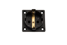 Martin Kaiser 1-Way Flush-Fitting Socket with Shutter IP20 Black - 386K/1/sw [45 Pieces]