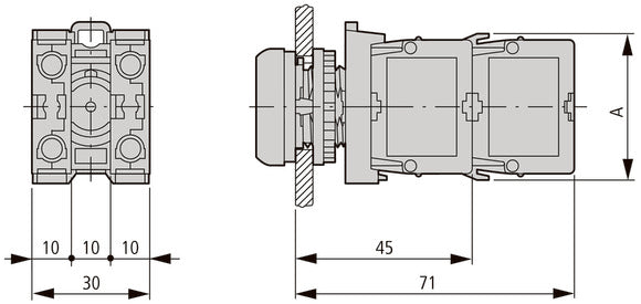 Eaton M22-CLED-W White LED Signal Indicator Module - 216569