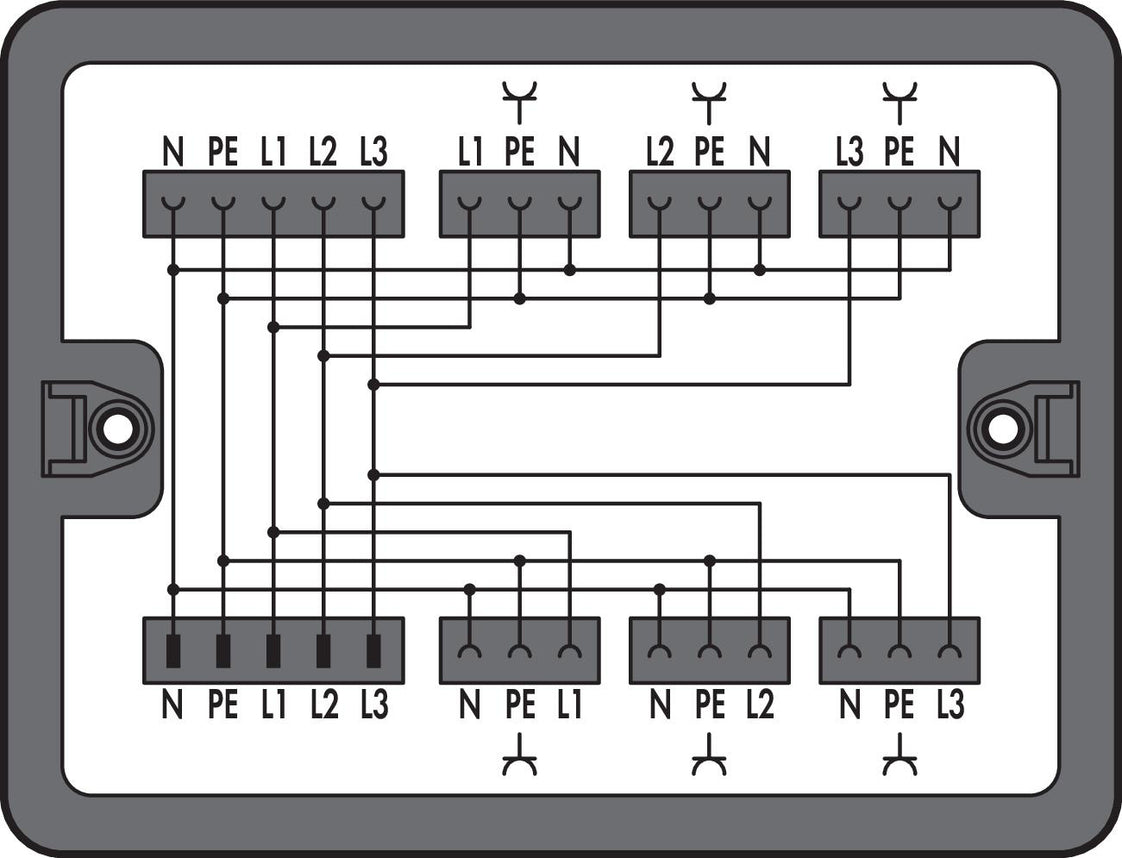 WAGO Distribution Box Three Phase To Single Phase Converter - 899-631/100-000