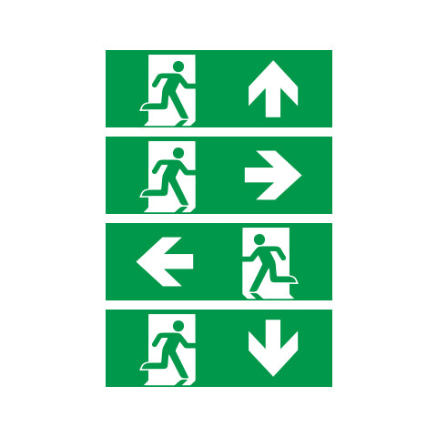 LED Pro-Portal Emergency Exit Sticker Set - 40010044