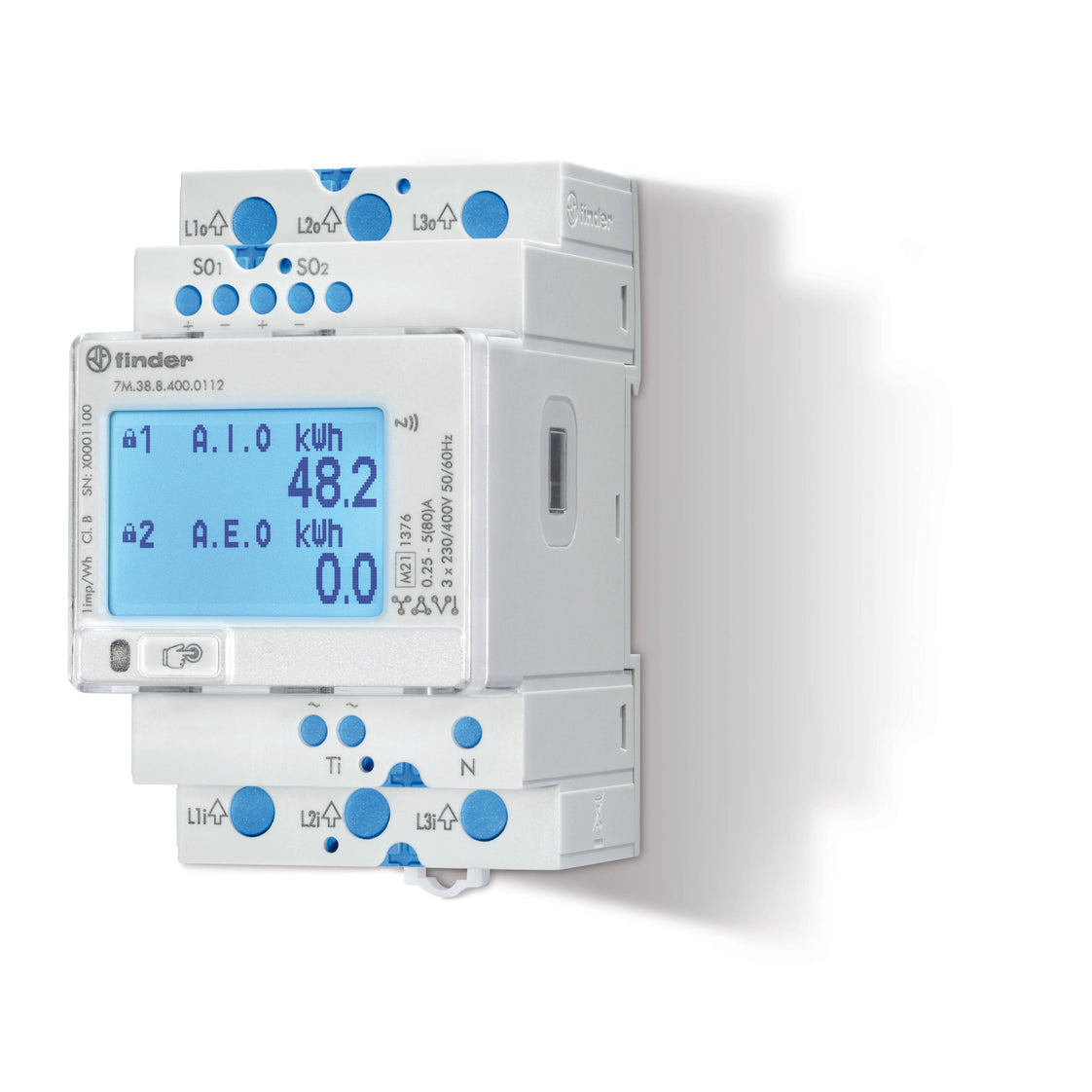 3 Phase Digital Energy Meter 80A MID With M-Bus Interface - 7M.38.8.400.0312